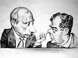 Карикатуры на тандем и олигархов к выставке не допущены